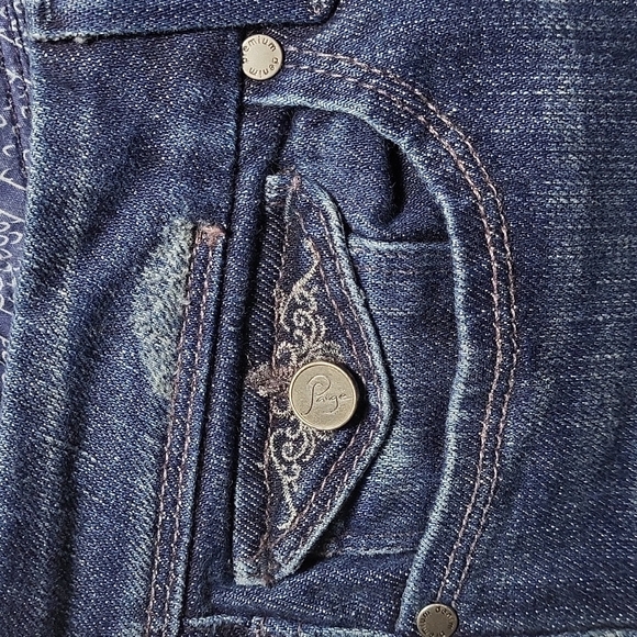 Paige Pico Women's Jeans Size 31 Premium Denim Bootcut Mid-rise Medium Wash - Picture 6 of 8